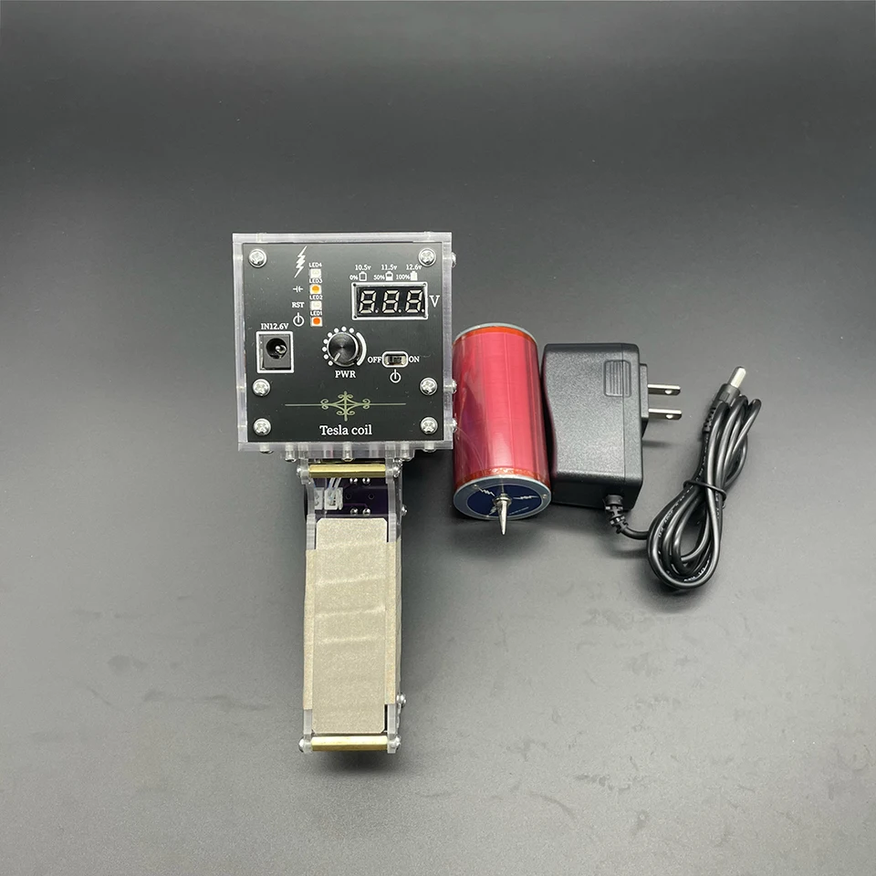 Tragbare Handheld Tesla Spule Künstliche Blitz 10/13cm Elektrische Arc Hohe Spannung Generator Wissenschaftliche Experiment Tesla Spule