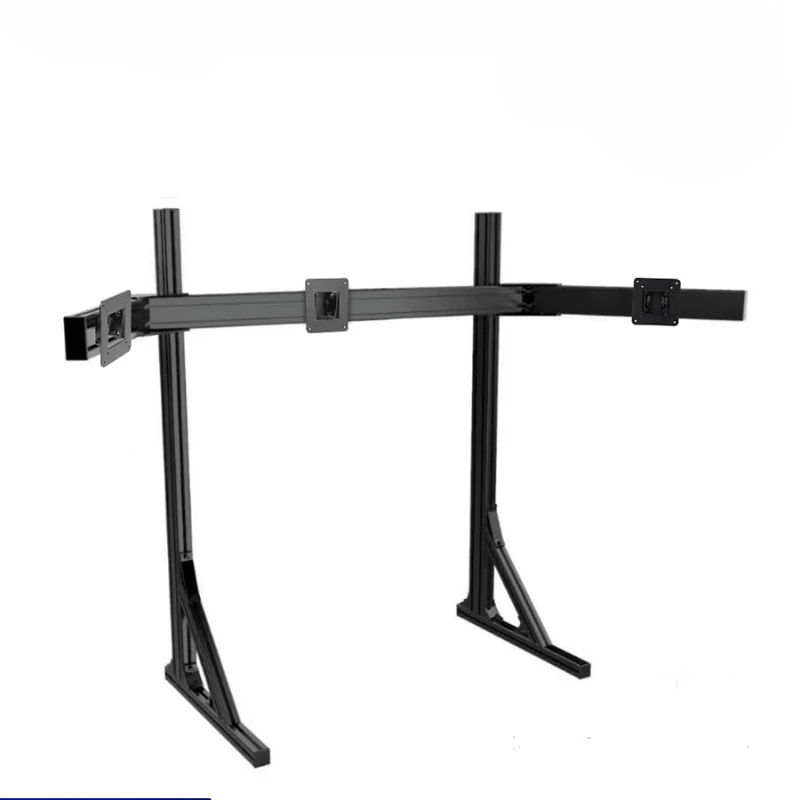 

Three-screen monitor bracket 4080 aluminum profile racing emulator floor triple screen single screen hanger