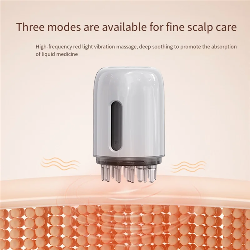 Abgp-massageador elétrico do couro cabeludo e aplicador de óleo do cabelo dispensador de tratamento do couro cabeludo para crescimento do cabelo recarregável b