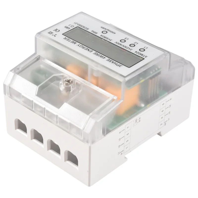 

AC23-3 Phase 4 Wire Energy Meter 220/380V 5-80A Energy Consumption Kwh Meter DIN Rail Installation Digital Power Meter