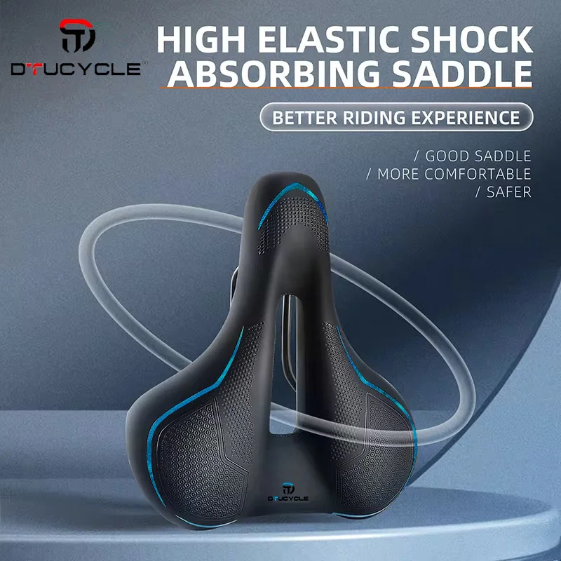 

Подушка для велосипедного сиденья DTUCYCLE, полый горный велосипед, шоссейный велосипед, высокоэластичное губчатое седло, удобное велосипедное снаряжение