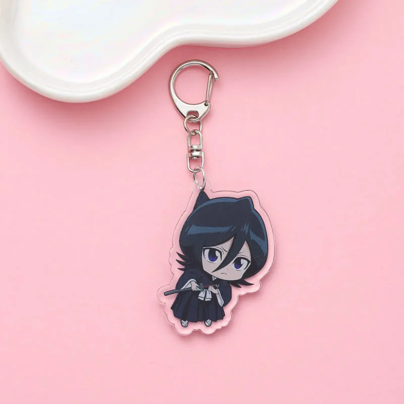 بليتش كوروساكي ايتشيغو كوتشيكي روكيا أنيمي المفاتيح الكرتون مضحك حقيبة قلادة لطيف الإبداعية سحر سيارة كيرينغ أصدقاء المشجعين الهدايا