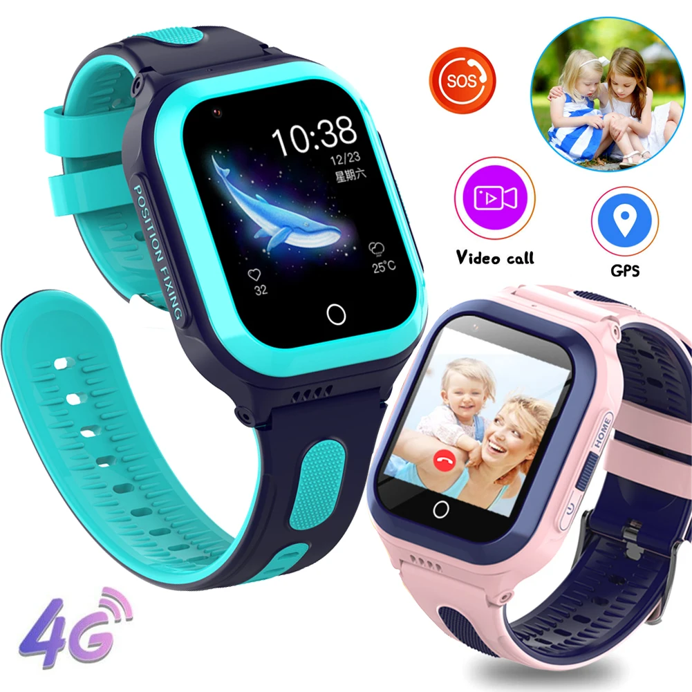 

4G Kids Smart Watch LBS WIFI GPS Tracker Children Watch Phone IP67 Waterproof SOS Call Camera Video Calling for Android iOS