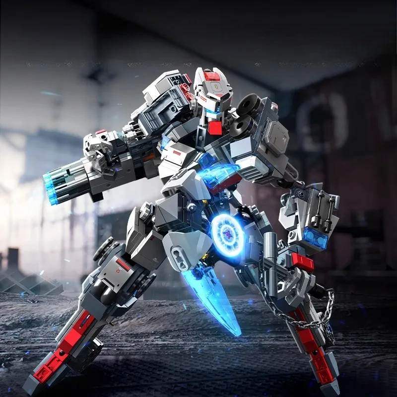 

New Longyuan Mecha Building Block Assembly Model Ornament Movable Robot Children's Puzzle Toy Boy Holiday Gift Collection