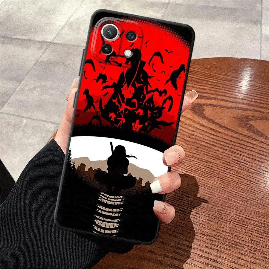 أنيمي Akatsuki Uchiha Itachi أسود لينة غطاء الهاتف الحال بالنسبة Xiaomi Mi 10T 11T 12T Pro 13 14 15 Pro 11 12 13 Lite 12X