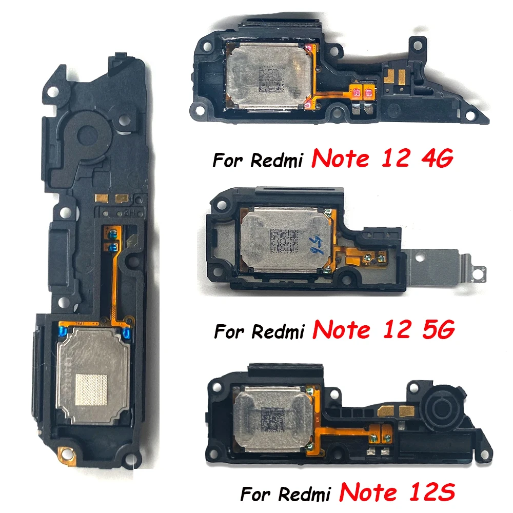 Loudspeaker Flex For Xiaomi Redmi Note 12 4G 12S 12 Pro Plus 12r 12 Turbo Loud Speaker Buzzer Ringer Replacement Part