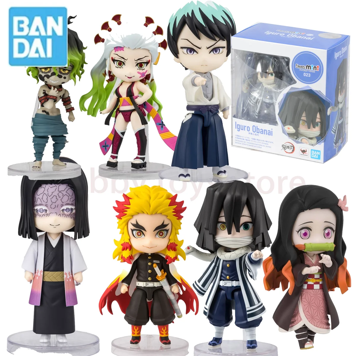 

Yushiro Bandai оригинальные фигурки мини-убийца демонов Qversion12 10 см анимация экшн-коллекция орнамент подарки игрушки милые