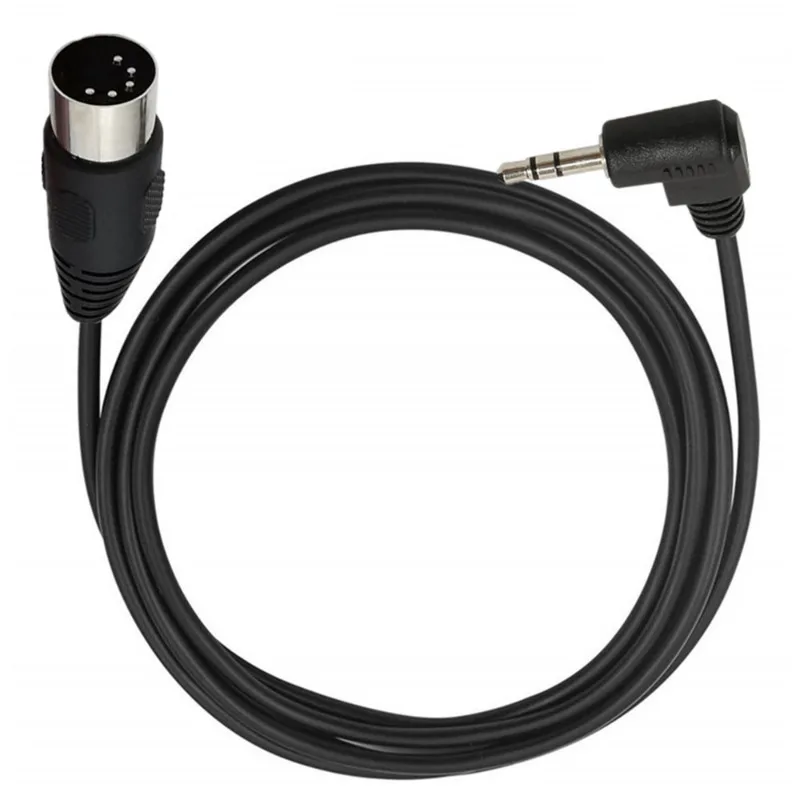 كابل توصيل صوت جاك ستيريو ذكر إلى ذكر ، 90 درجة يمين ، دين 5 دبوس ، سدادة متوسطة الطول ، اتصال من من 50 ، من 50 ، من m ، 3 م