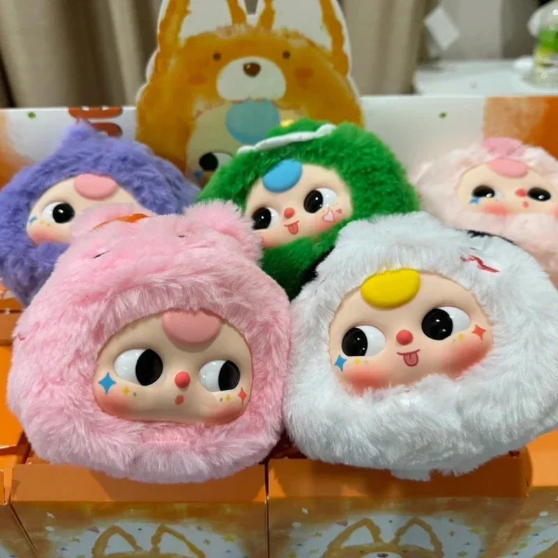 Baby Three Years First Generation Animal Party Series Blind Box Plush Toys Kawaii Dolls Decorations Collectible Toy Girls Gift