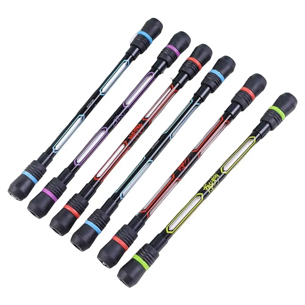 Bolígrafo giratorio de secado rápido para niños, 2 piezas, descompresión, escritura suave, papelería