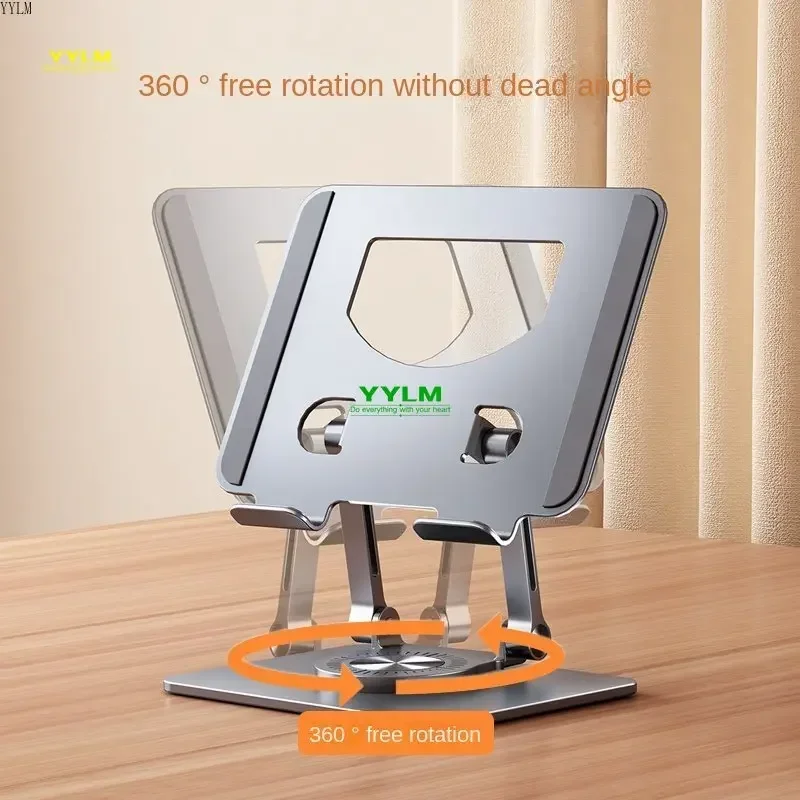 360° Rotation Tablet Stand for iPad, Adjustable Foldable Tablet Holder,Aluminum Phone Stand Compatible with iPad Pro/ Air/ Mini