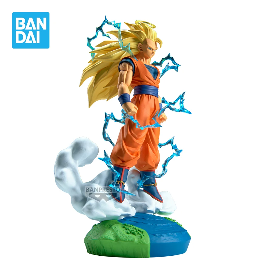 Banpresto Dragon Ball Anime Figuren History Box Super Saiyan 3 Goku PVC Actionfiguren DBZ Figuren Sammlerstücke Modellspielzeug