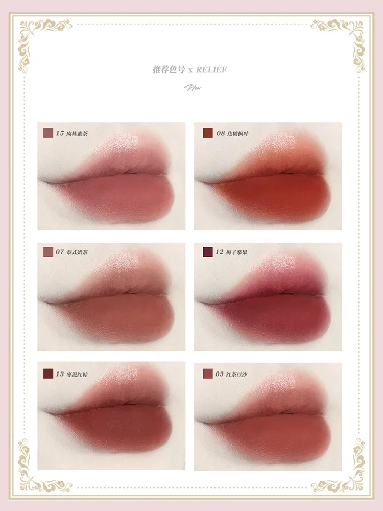 Colorrose geprägte Lippenstifte, feuchtigkeitsspendender Glitzer-Lipgloss, langlebig, sexy, praller, samtig, koreanisches Make-up, seltene Schönheitskosmetik