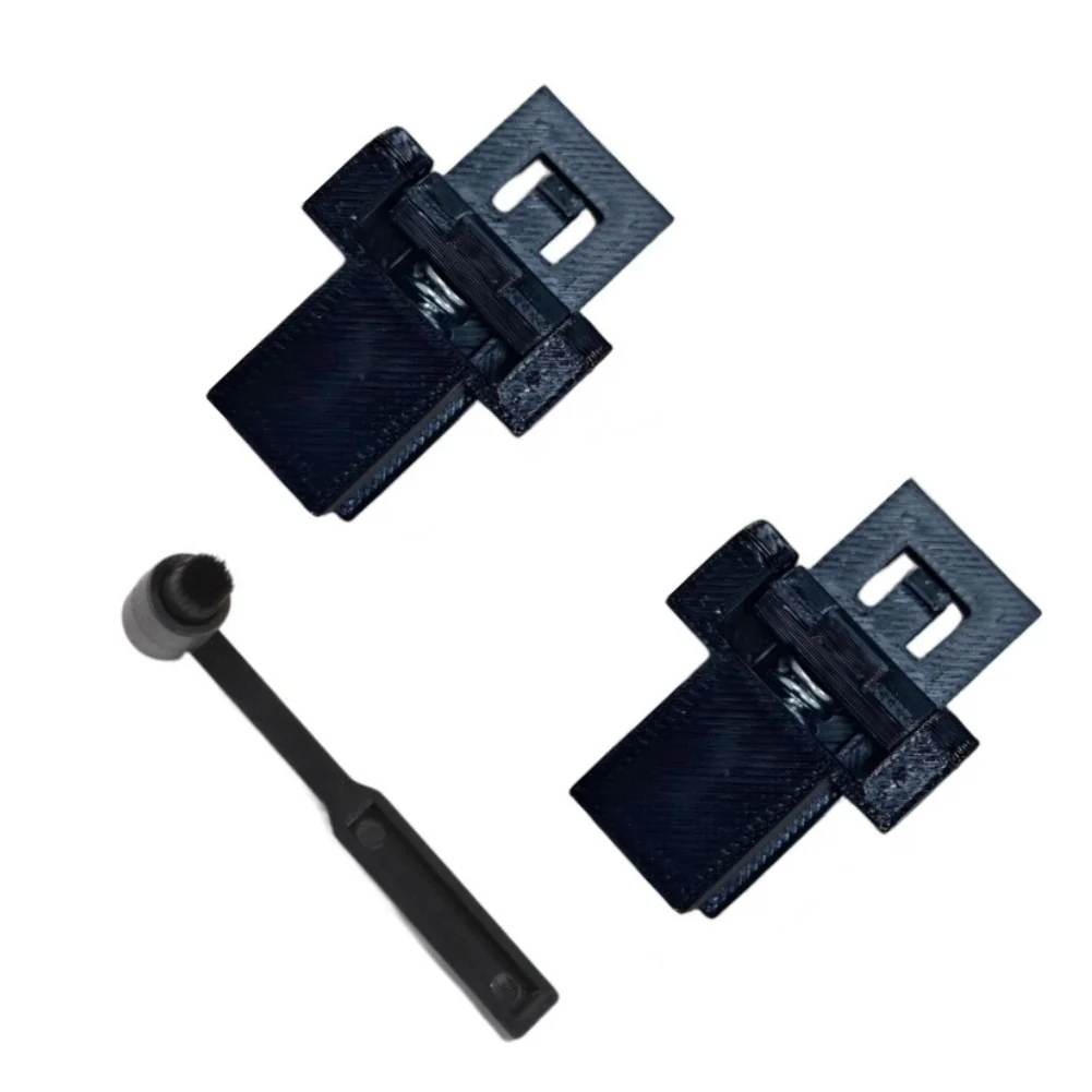 Turntable Dust Cover Hinges Set for Mustang Compatible with For Ion Turntables Includes 2 Hinges and 1 Cleaning Brush