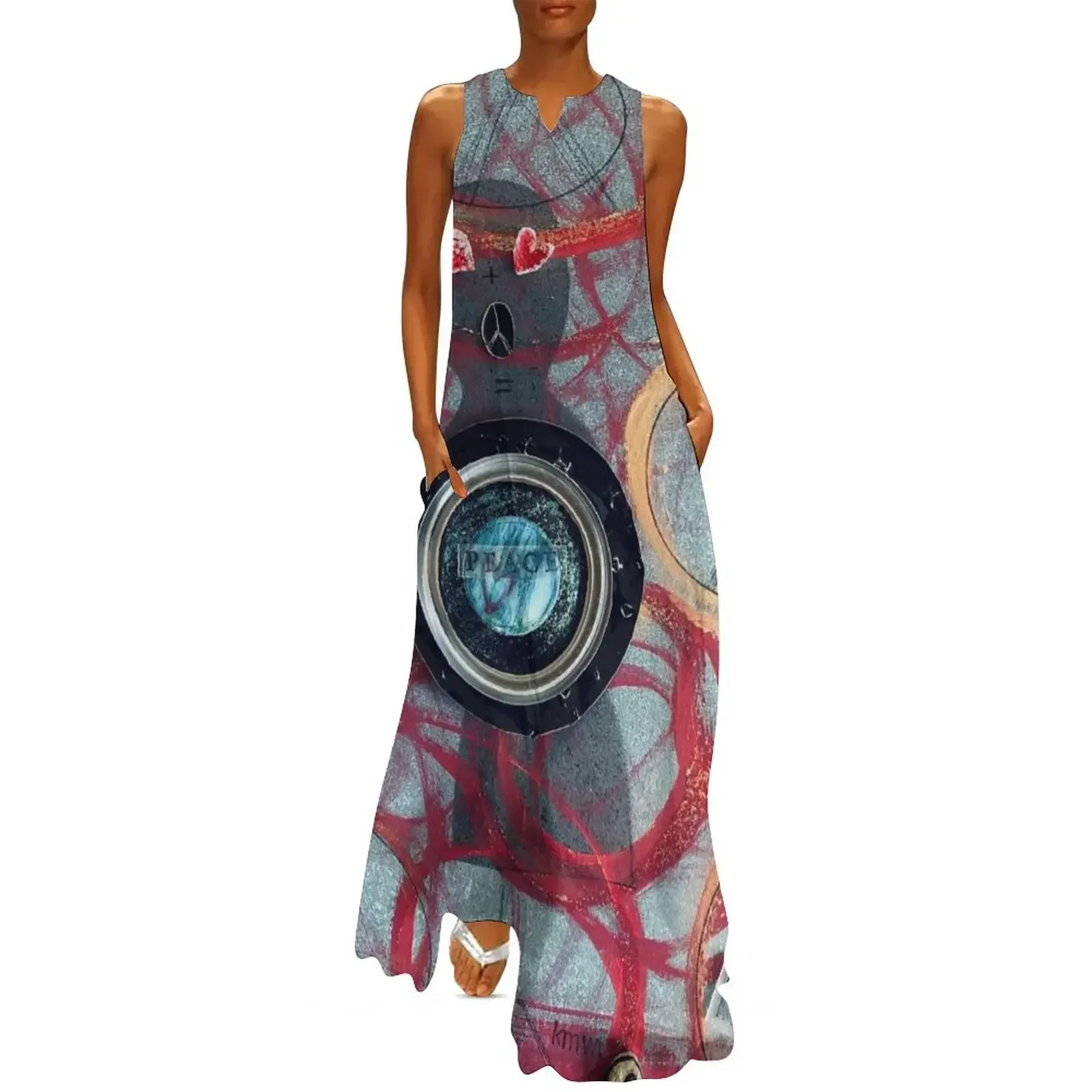 

World Peace Long Dress elegant guest wedding dress ceremony dresses dresses korean style women's clothing korea stylish Dress