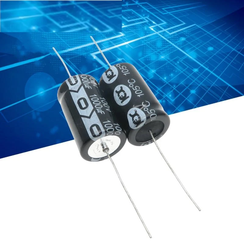2PCS 1000uf 100v imported original horizontal axial polarized electrolytic capacitor 100v 1000uf 22X36