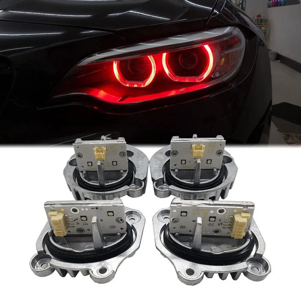 Xenon Headlight 2' F22 F87 M2 F23 CSL Yellow DRL Blue Red Angel Eyes 63117388923 7388924 LED Chips Modules For MS BMW Motorsport