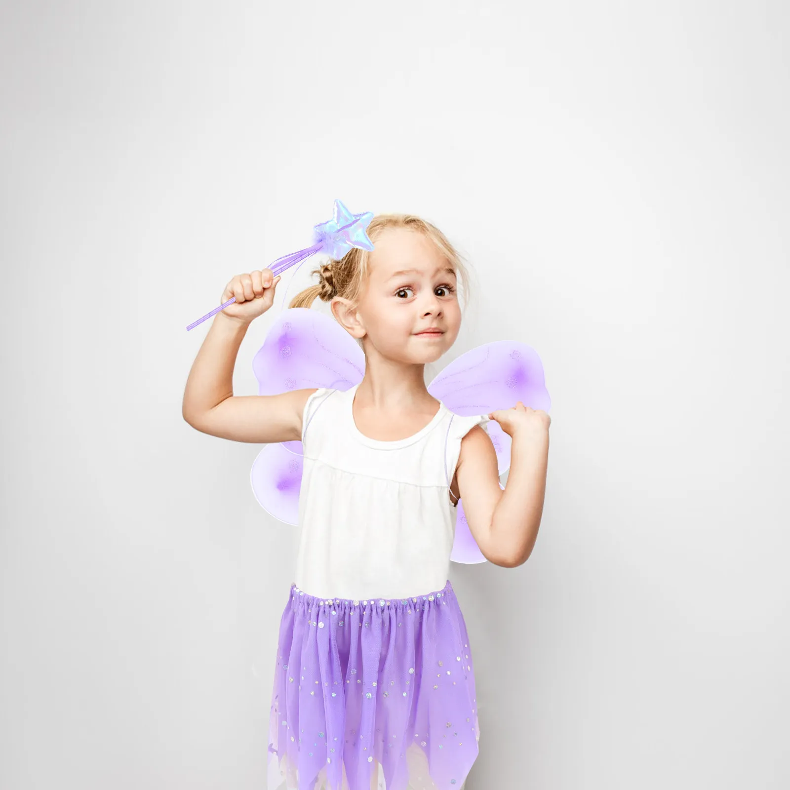 Butterfly Wings Tutu Skirt Fairy Dress for Girls – Creative Party Costume & Performance Outfit