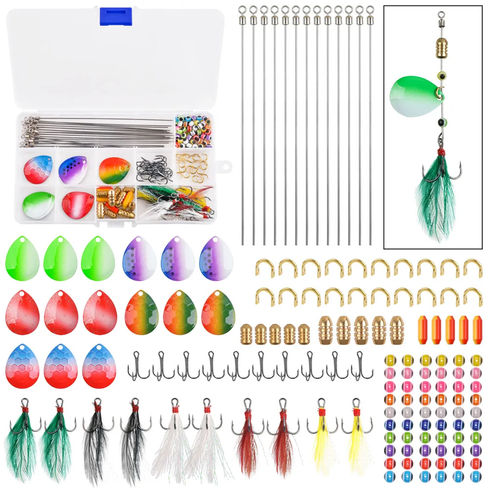 Kit Fabricación Señuelos Giratorios Walleye – 190 piezas con anzuelos triples - imagen 5