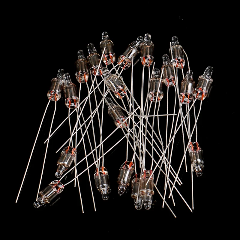 60PCS Red Green Blue Red Neon Light Bulb Indicator Light Standard Miniature Bulb 4*10mm Neon Light Bulb Indicator