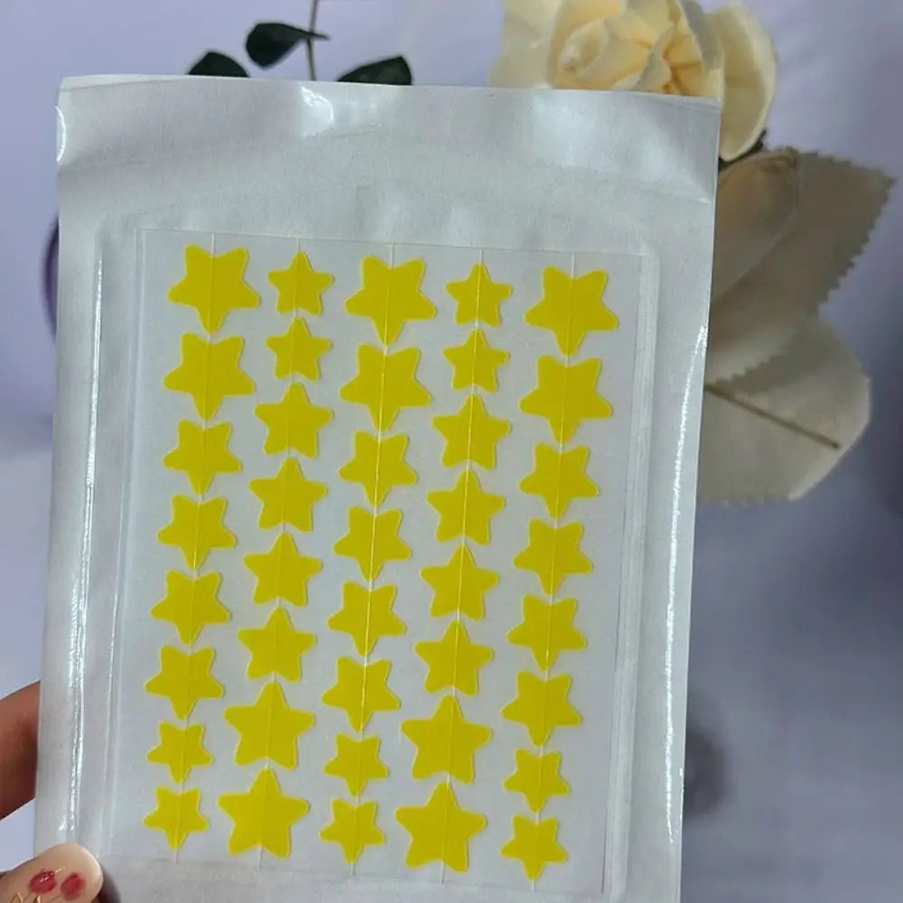 Remendos de acne em forma de estrela, ataduras, adesivos para cobrir manchas, adequados para a pele, óleo de árvore de chá fofo hidrocolóide