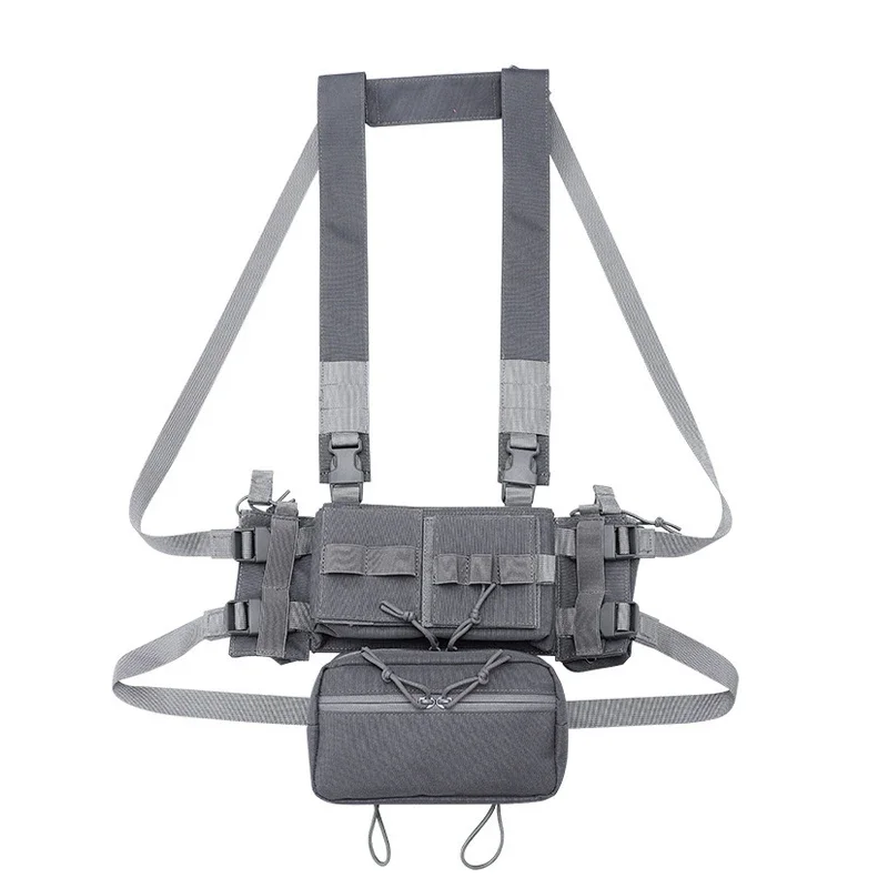 Colete de caça leve tático, MK3 Modular Chest Rig, Conjunto completo multifuncional, 5.56 Mag Pouch, Acessórios Airsoft, 7.62Mag