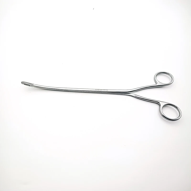 Fórceps de aço inoxidável para remoção ginecológica, Take The Ring Forceps, Bend, Multifuncional, Iud Placement, 22cm