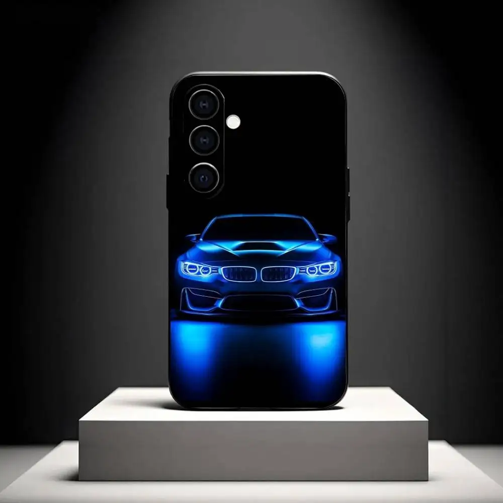 C-Cool Sports B-bmw-ES Custodia per telefono per auto per Samsung Galaxy A73, A72, A71, A70, A53, A52, A51, Altri Soft Black Shell