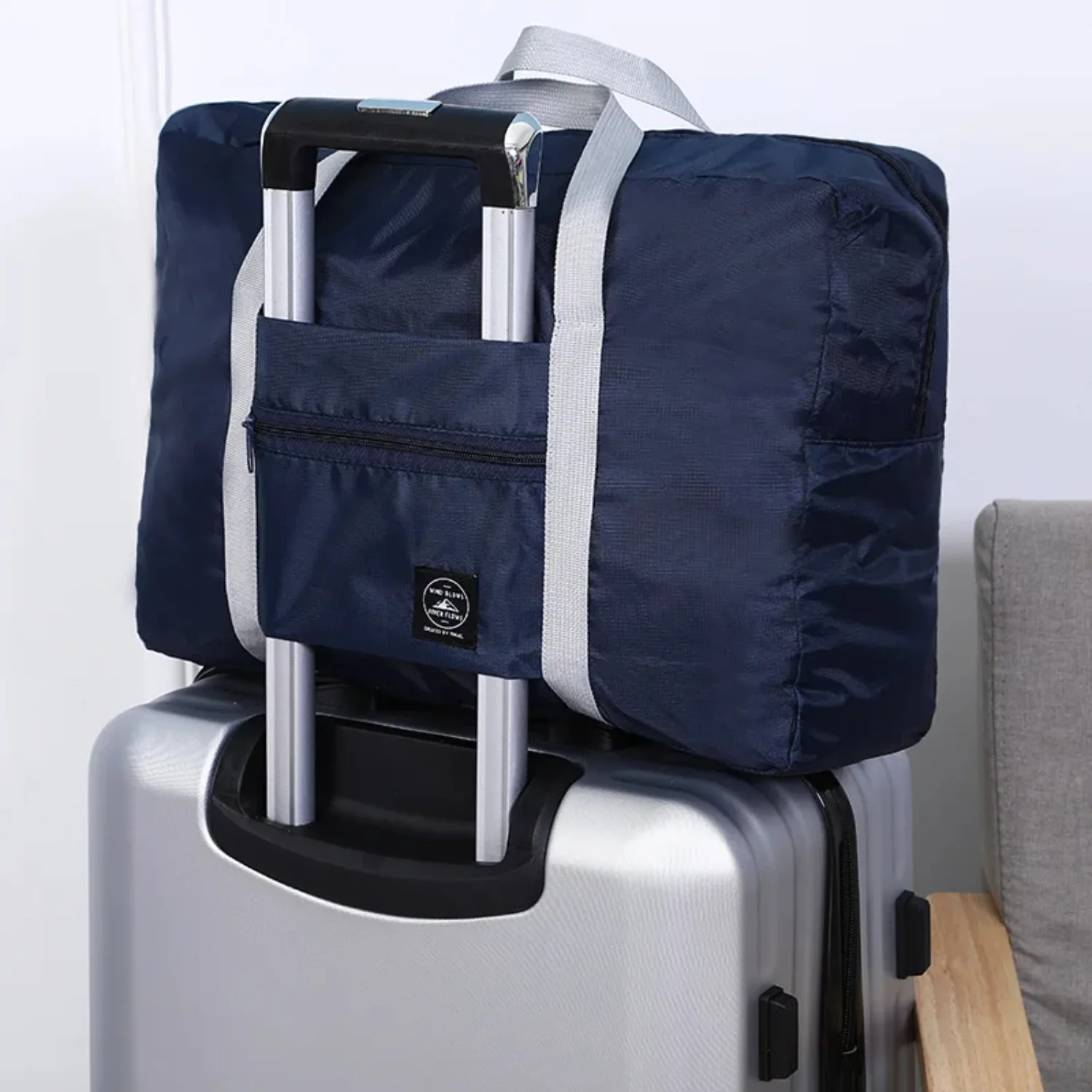 Portable Folding Large Travel  Bags Clothes Top-handle Pouch Luggage Organizer Cases Suitcase Accessories Supplies Stuff