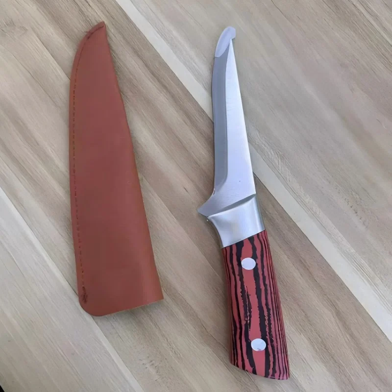 Stainless Steel Kitchen Boning Knife Fillet Knife Meat Fish Cutting Bone Meat Fruit Vegetables Random holster style Chef Knife image 5