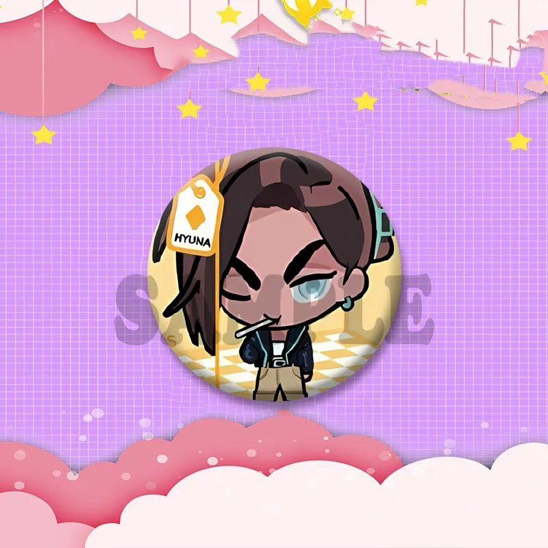 Alien Stage Anime Brosche Mizi Sua Ivan Till Luka Hyuna Cosplay Abzeichen Cartoon-Charakter Anstecknadeln Taschen- und Hut-Schmuck Ornamente Geschenk – Detail 3