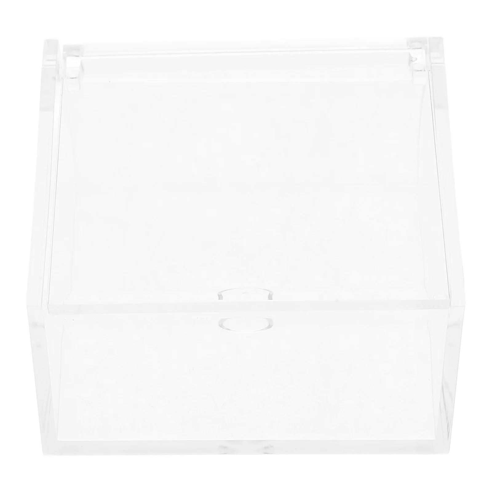 

1pcs Acrylic Display Box Transparent Square Container For Small Items Jewelry Collectibles Stamps Specimens Adhesive Tape Desk