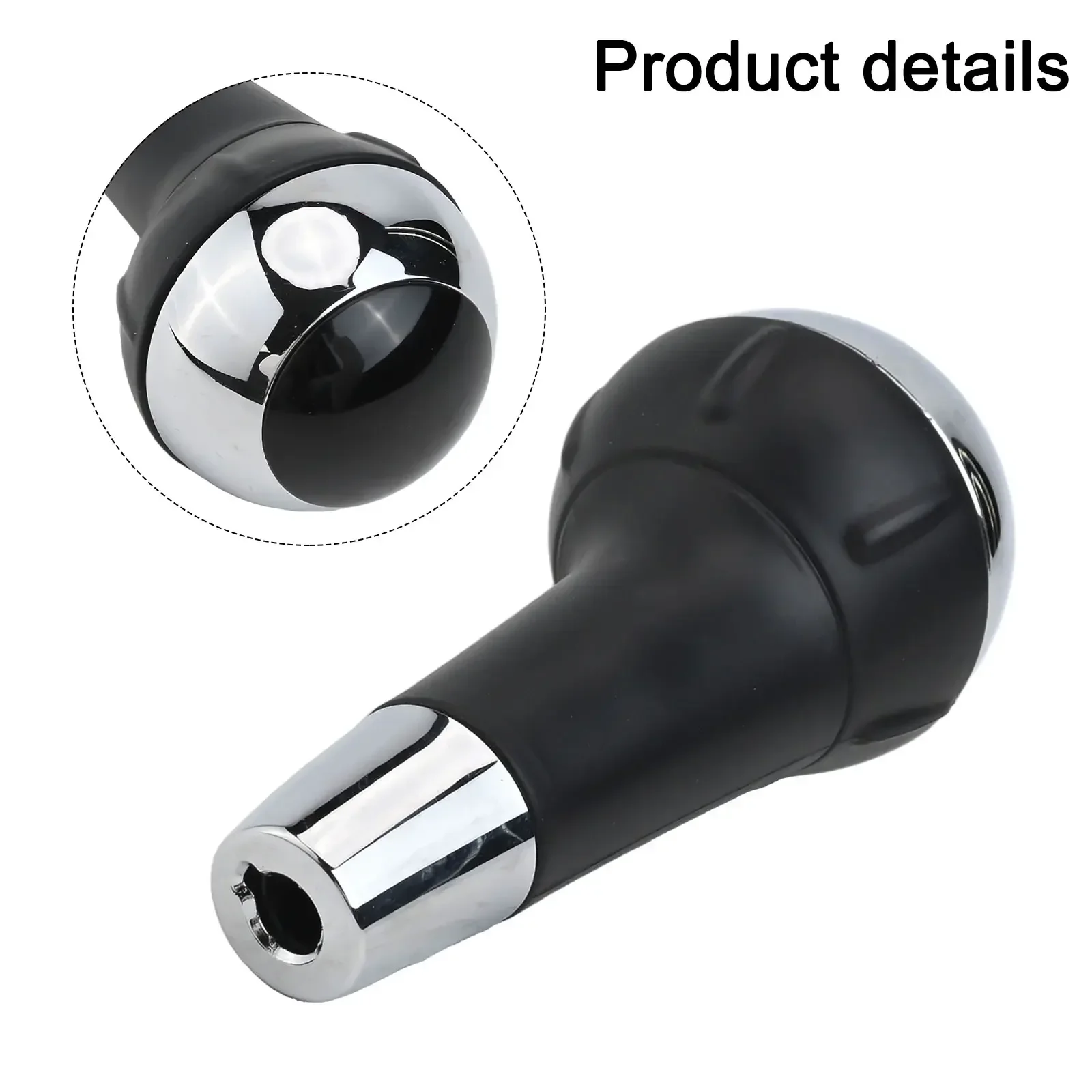 

Хромированная серебряная ручка переключения передач, автоматическая ручка переключения передач, простая установка, ручка переключения передач, легкая смена передач для FIAT 500 2012-2017