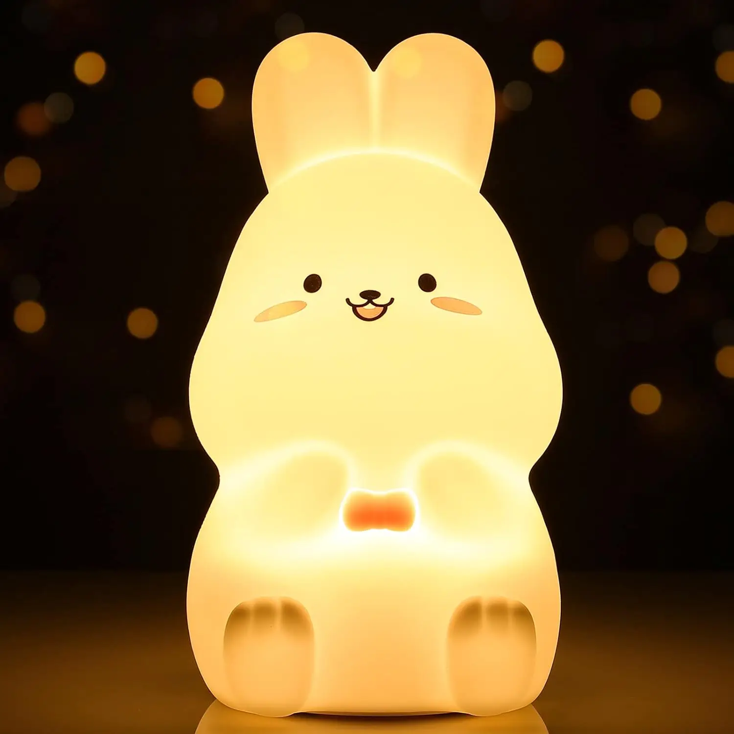 7 Color Little White Rabbit  Bedroom Bedside Nightlights Breastfeeding Night Light Decoration Birthday Gift Children Lamp