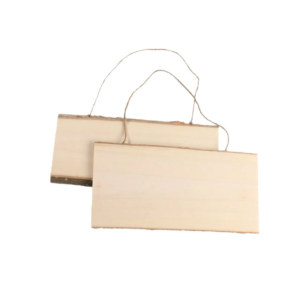 2 pezzi tavola da appendere in legno vuota 10x25 cm decorazione da parete display liscio per bambini pittura casa bar caffetteria bacheca