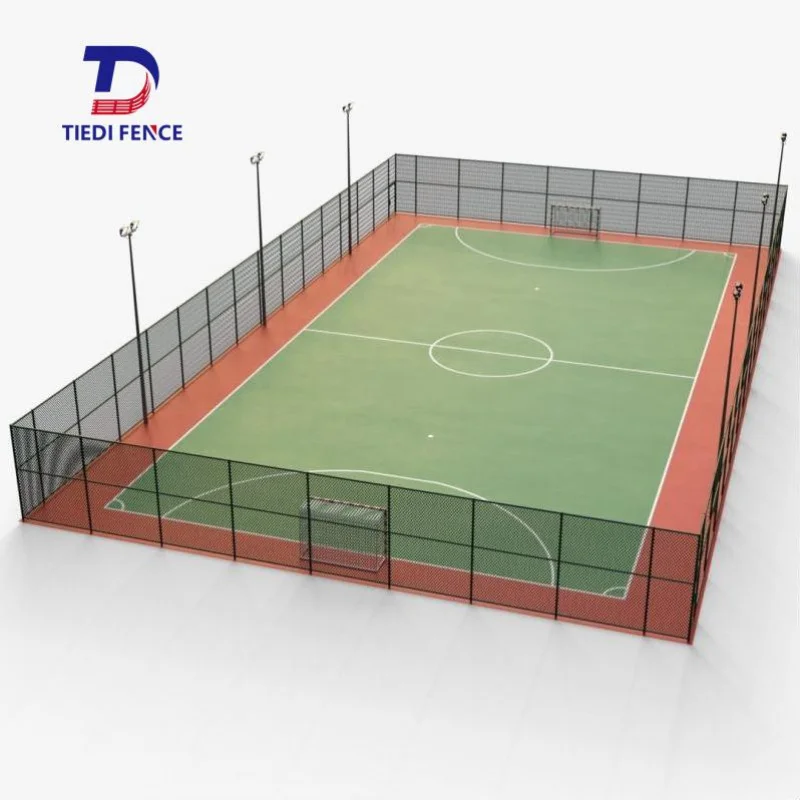 custom.Iron Field Chain Link Wire Fence Outdoor Soccer Field