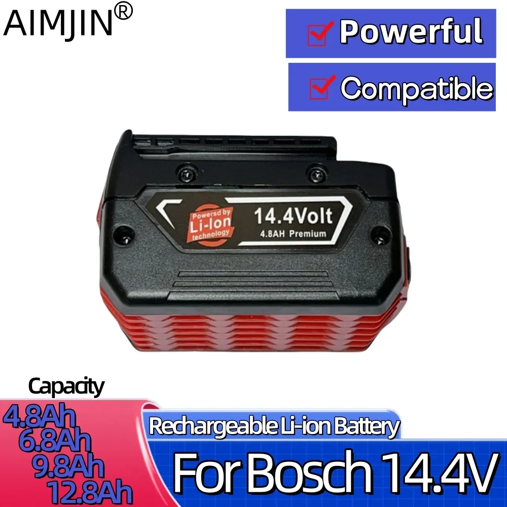 

For Bosch 4.8-12.8Ah Rechargeable Li-ion Battery Cell Pack for BOSCH Cordless Electric Drill Screwdriver BAT607G BAT614G