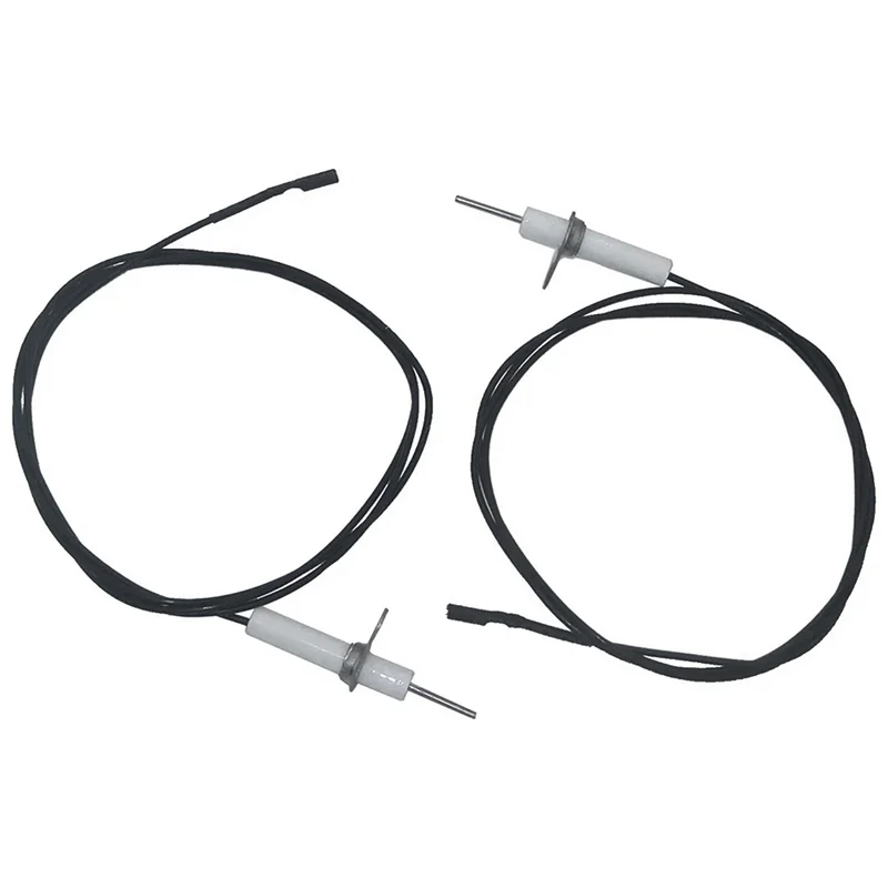 2Pc 38Inch Ignitor Wire & Ceramic Electrode Assembly,Ignition Electrode Can DIY Bending for Gas Ceramic Plug Ignition