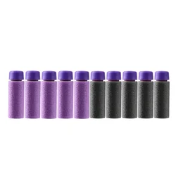 Worker MOD 200PCS Gen 2 Short Darts Half Length Foam for Nerf Blaster Modidy Toy Black Purple