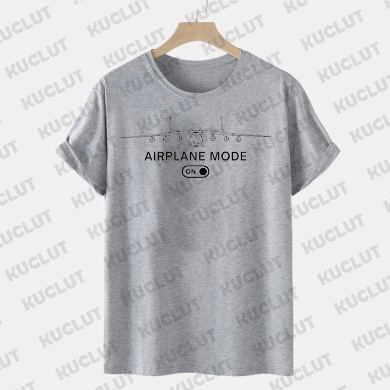 Airplane Mode Women T Shirts Travel Retro Graphic Tee Shirts Gift for Traveler Adventurer Airplane Pilot Vacation Classic Tshirt