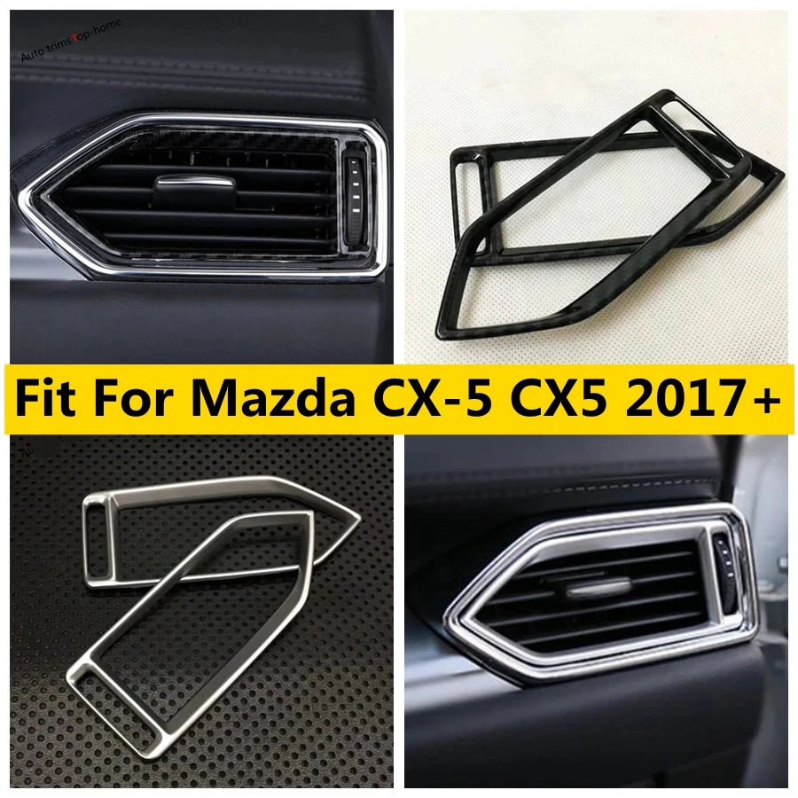 

Dashboard Air Conditioning Outlet AC Vent Decoration Frame Cover Trim Fit For Mazda CX-5 CX5 2017 - 2024 Car Accessories