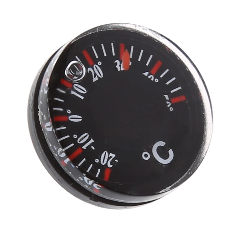 Round Thermometer Temperature Monitor Circular Thermograph Celsius for Indoor ABS Plastic Bimetal Thermometer Spring