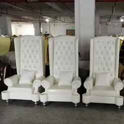 Factory direct sales, beauty club bath foot high back chair, hotel club leisure chair, bride and groom wedding chair