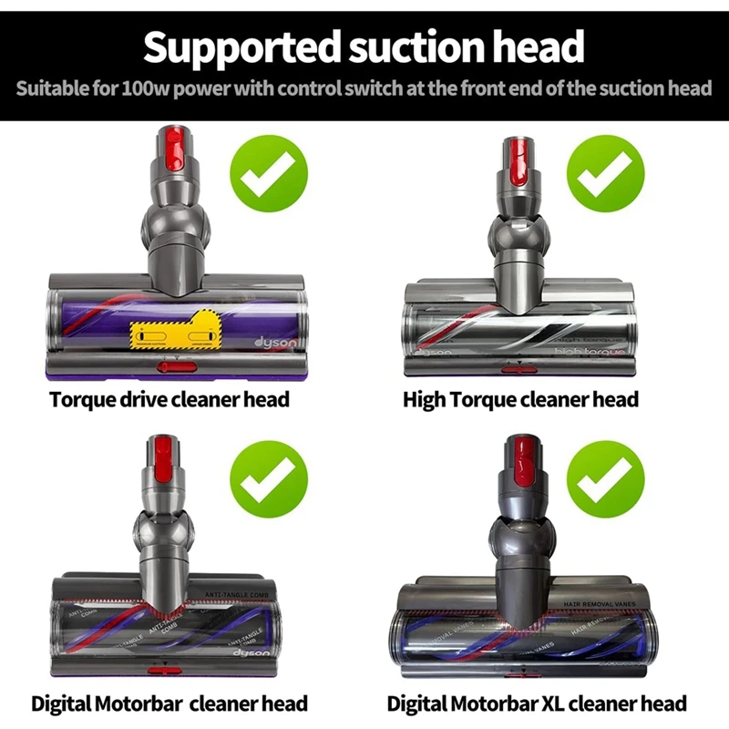 Für Dyson V10 V11 V15 Staubsauger 100W Reiniger kopf mit hohem Drehmoment V-Ball & Reiniger kopf mit hohem Drehmoment