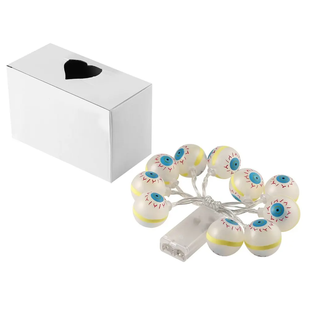 LED String Light para Halloween, Abóbora, Fantasma, Esqueletos, Morcego, Aranha, Festival, Bar, Home Party Decor, Ornamento de Halloween, 10LED