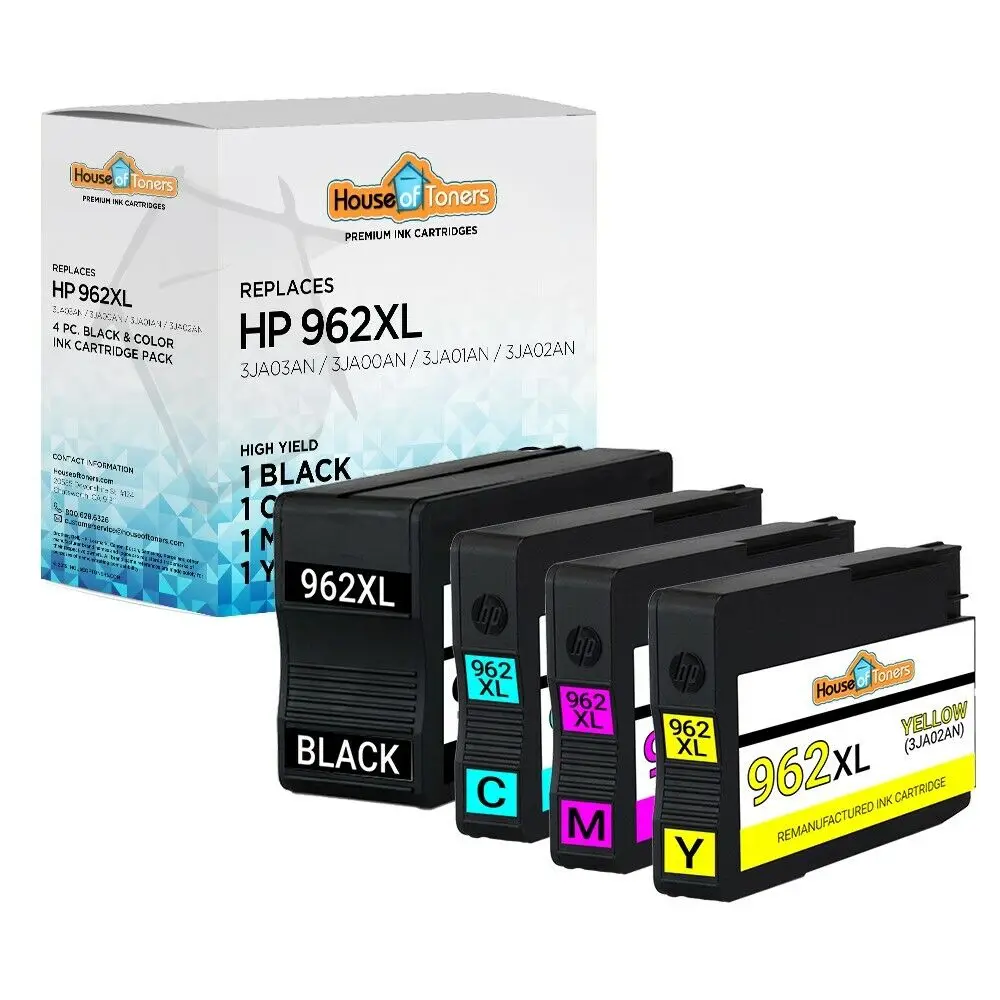 4PK 962XL Ink for HP Officejet Pro 9010 9015 9018 9020 9025 All-in-One