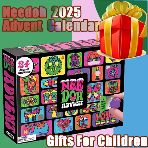 Nee Doh Christmas Advent Calendar Child Gift 24 Day Countdown Eddie Hollow Knight Family Game Halloween New Year Home Decor Gift