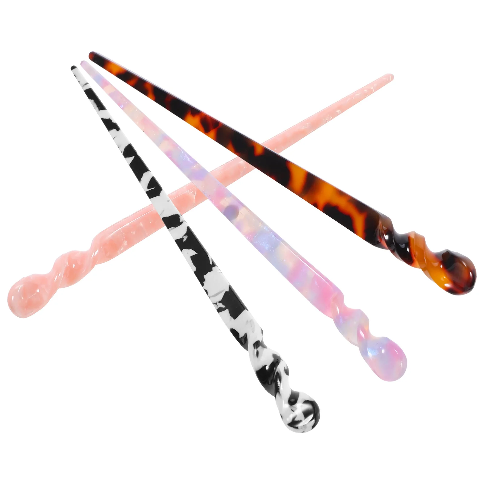 

4 Pcs Hairpin Formal Accessories Women Bun Stick Claw Clips Vintage Chopstick Sticks Chopsticks Buns Wild Girls
