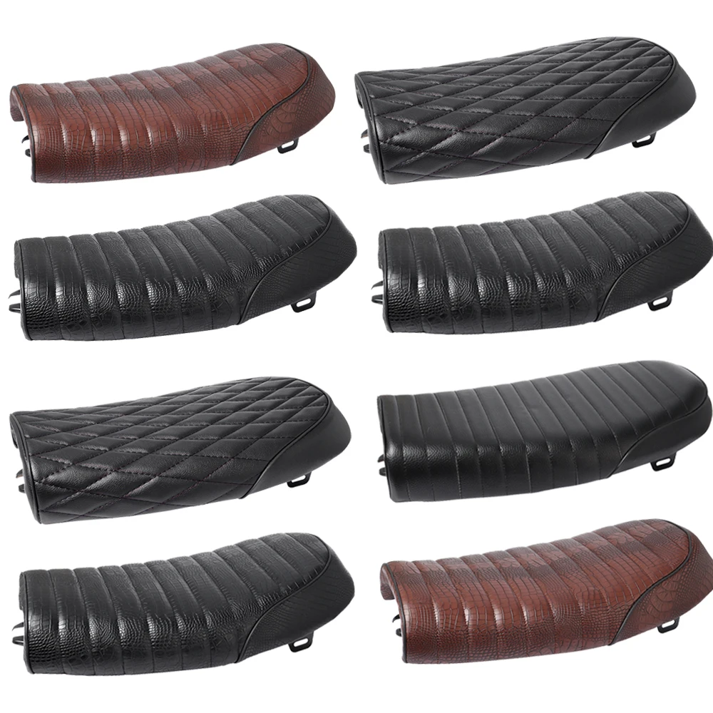 Motorcycle Cafe Racer Vintage Replacement Hump Saddle Seat Bag Suitable Hump Cushion For Yamaha Kawasaki Honda Cg125