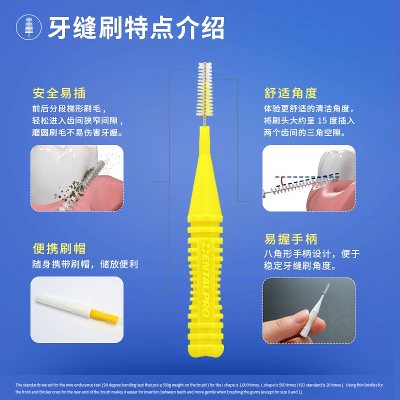 Interdental Brush Cleaning Interdental Brush Orthodontic Toothbrush Special Tooth Socket Gap 10 Pack Bruch Head